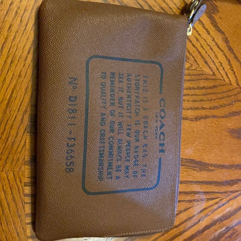 Coach interior cosmetics bag/wallet clutch